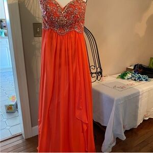 Sherri Hill Elegant Beaded Strapless Dress